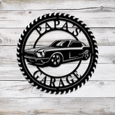 Custom Muscle Car Metal Sign with Led Light Business Sign Metal Car Sign Personalized Garage Sign Wall Art For Dad Dad